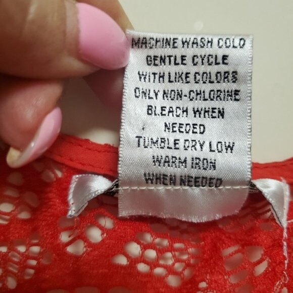 Funky Dress Crochet Net Neckline Art to Wear Fit and Flare L - Picture 10 of 11